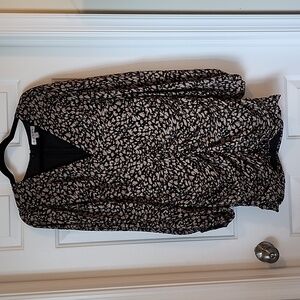 Large HYFVE mini dress with sheer flowy balloon sleeves